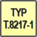 Piktogram - Typ: T.8217-1